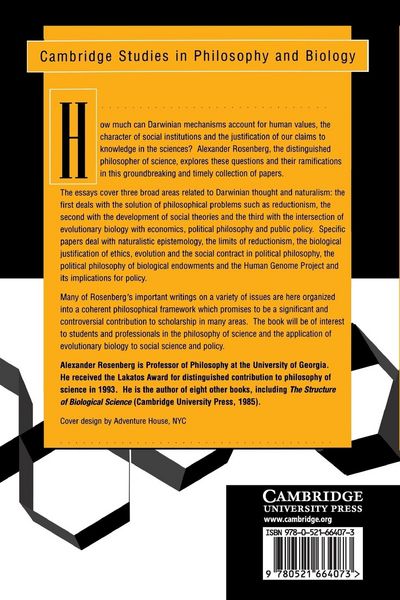Produktbild: Darwinism in Philosophy, Social Science and Policy