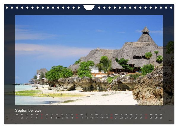 Produktbild: Sansibar (Wandkalender 2026 DIN A4 quer), CALVENDO Monatskalender