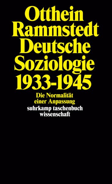 Produktbild: Deutsche Soziologie 1933 - 1945
