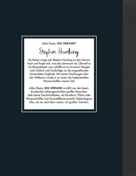 Produktbild: Stephen Hawking &ndash; Little People, BIG DREAMS (Deutsche Ausgabe)