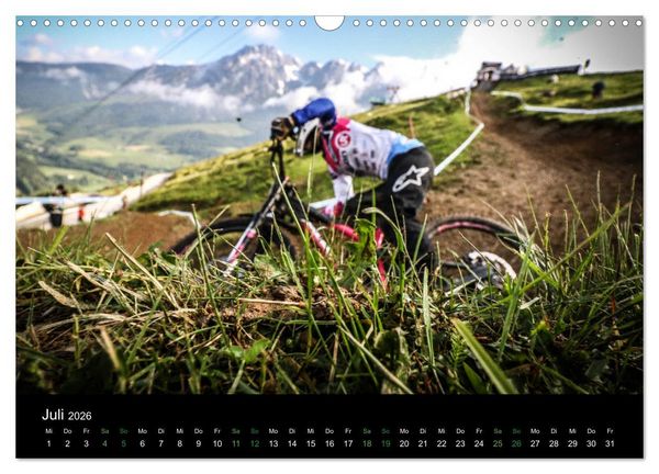 Produktbild: Downhill Racing 2026 (Wandkalender 2026 DIN A3 quer), CALVENDO Monatskalender