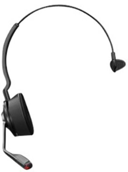 Jabra Engage 55 Telefon On Ear Headset DECT Mono Schwarz Lautstärkeregelung, Mikrofon-Stummschaltung, Mono