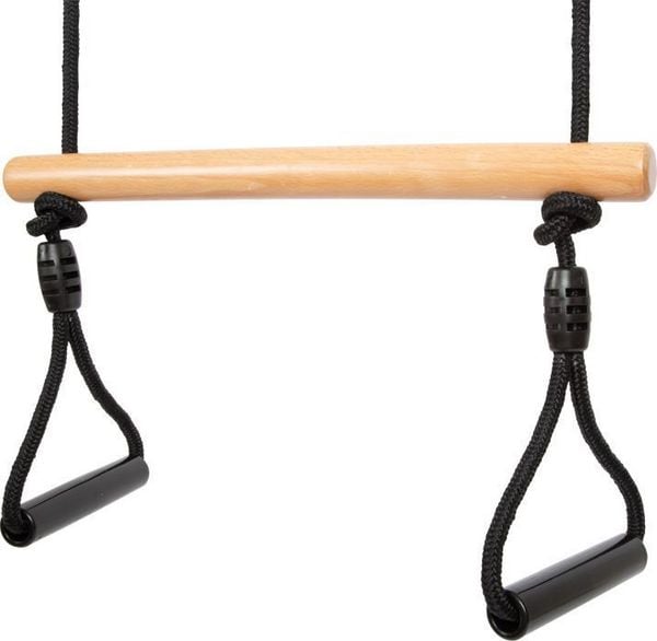 Produktbild: small foot 12409 - Trapezschaukel mit Turnringen Black Line