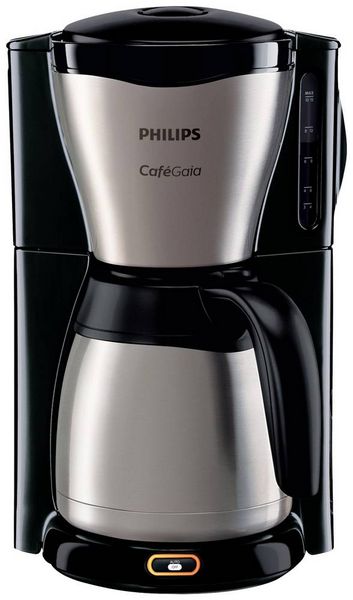 Produktbild: Philips Home Caf&eacute; Gaia HD7548/20 Kaffeemaschine Schwarz, Edelstahl Fassungsverm&ouml;gen Tassen=15 Isolierkanne