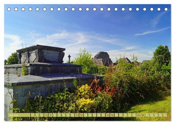 Produktbild: Ehrf&uuml;rchtige Stille - Friedh&ouml;fe in Irland (Tischkalender 2026 DIN A5 quer), CALVENDO Monatskalender
