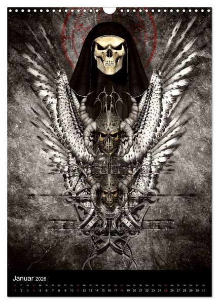 Produktbild: S.O.D. - Skulls Of Death Vol. I - Totenkopf Artworks (Wandkalender 2026 DIN A3 hoch), CALVENDO Monatskalender