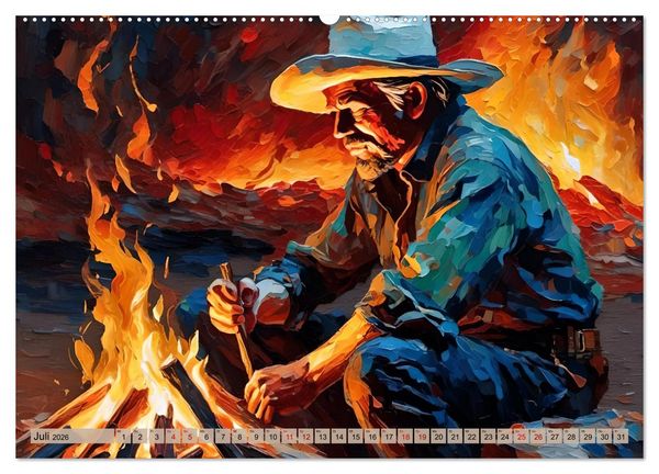 Produktbild: Wild West Moments (hochwertiger Premium Wandkalender 2026 DIN A2 quer), Kunstdruck in Hochglanz