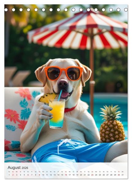 Produktbild: Daily Dogs &ndash; Tierisch menschlich (Tischkalender 2026 DIN A5 hoch), CALVENDO Monatskalender