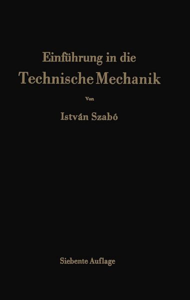 Produktbild: Einf&uuml;hrung in die Technische Mechanik