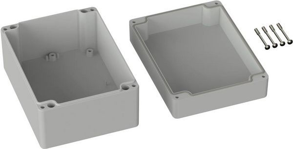 Produktbild: TRU COMPONENTS TC-9065676 Industrie-Geh&auml;use 160 x 120 x 90 ABS Lichtgrau (RAL 7035) 1St.