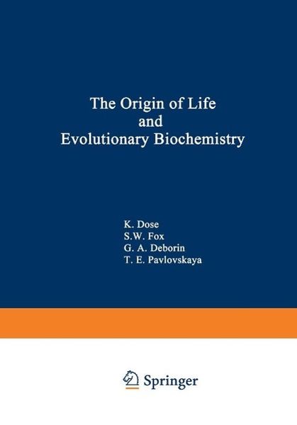Produktbild: The Origin of Life and Evolutionary Biochemistry