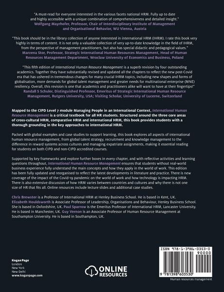 Produktbild: International Human Resource Management