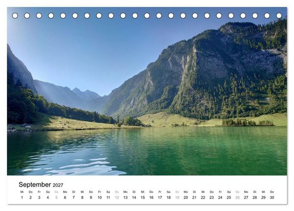 Produktbild: Berchtesgadener Land - Wanderhighlights in Bayern (Tischkalender 2027 DIN A5 quer), CALVENDO Monatskalender
