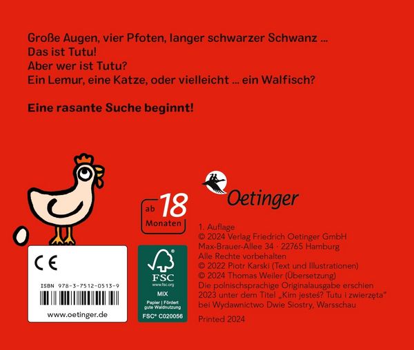 Produktbild: Wer bist du? Tutu und die Tiere