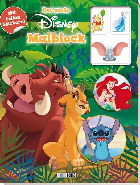 Disney: Der große Disney-Malblock, Taschenbuch von Walt Disney , Panini, 9783833246968