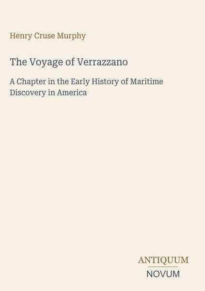 Produktbild: The Voyage of Verrazzano