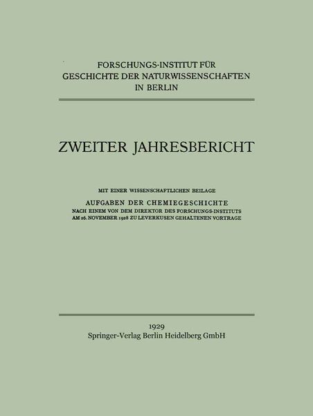 Zweiter Jahresbericht, Taschenbuch von J. Ruska, Springer Berlin, 9783662333693