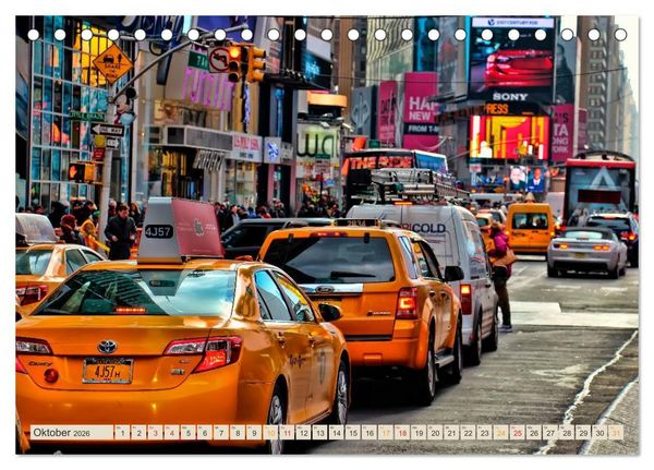 Produktbild: Hallo Taxi - einmal um die Welt (Tischkalender 2026 DIN A5 quer), CALVENDO Monatskalender