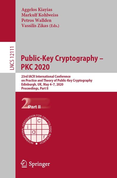 Produktbild: Public-Key Cryptography - PKC 2020