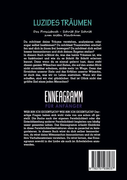 Produktbild: 2 in 1 Buch | Luzides Tr&auml;umen: Das Praxisbuch - Schritt f&uuml;r Schritt zum ersten Klartraum | Enneagramm f&uuml;r Anf&auml;nger: Entdecke auf 9 Wegen deine verborgenen Ressourcen und Potenziale