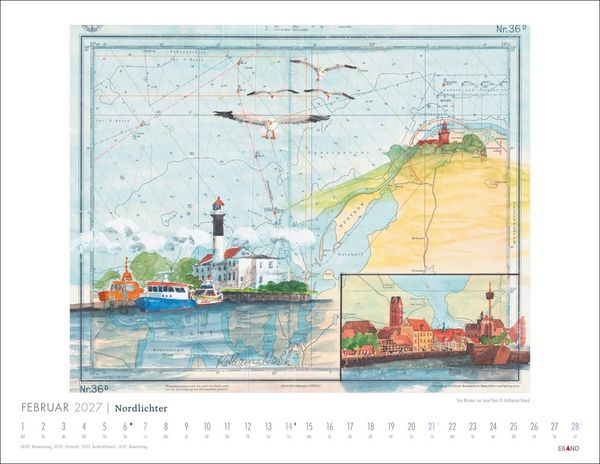 Produktbild: Nordlichter - See(h)karten Kalender 2027