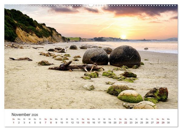 Produktbild: Neuseeland Trauminsel im S&uuml;dpazifik (hochwertiger Premium Wandkalender 2026 DIN A2 quer), Kunstdruck in Hochglanz