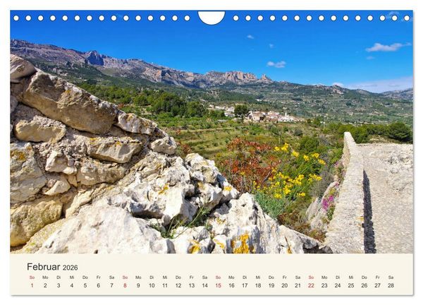 Produktbild: El Castell de Guadalest - In der Berglandschaft der Costa Blanca (Wandkalender 2026 DIN A4 quer), CALVENDO Monatskalender