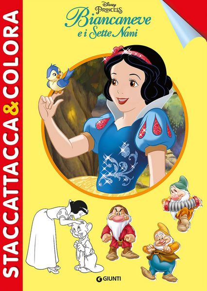 Produktbild: Biancaneve e i sette nani. Staccattacca&colora. Con adesivi
