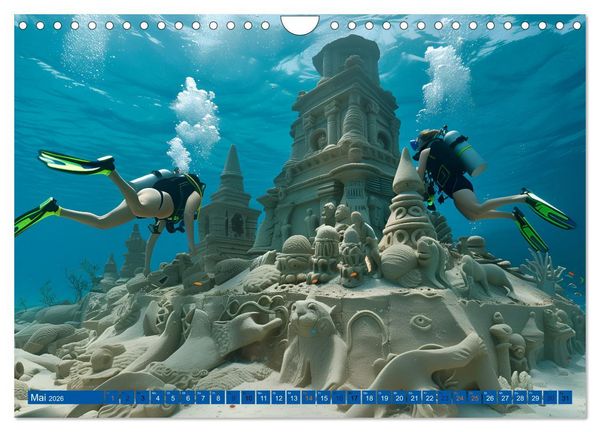Produktbild: Erlebe mit mir verzaubernde Unterwasserwelten Tauchen (Wandkalender 2026 DIN A4 quer), CALVENDO Monatskalender