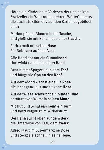 Produktbild: Hase und Nase, Hupe und Lupe