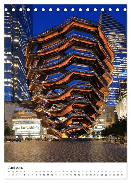 Produktbild: New Yorks architektonische Highlights (Tischkalender 2026 DIN A5 hoch), CALVENDO Monatskalender