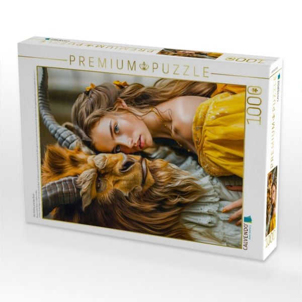 Produktbild: CALVENDO Puzzle Die Sch&ouml;ne und das Biest | 1000 Teile Lege-Gr&ouml;&szlig;e 64x48cm Foto-Puzzle f&uuml;r gl&uuml;ckliche Stunden