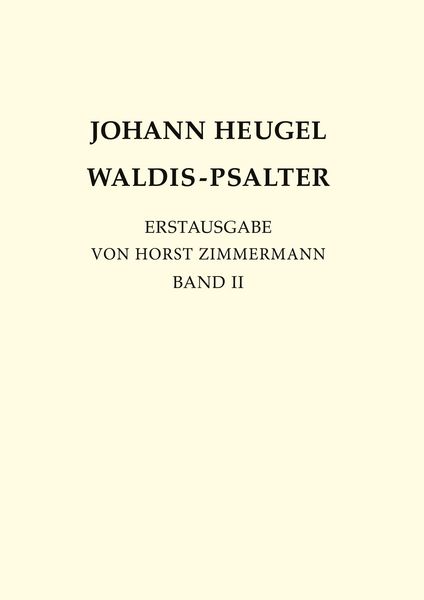 Produktbild: Johann Heugel: Waldis-Psalter
