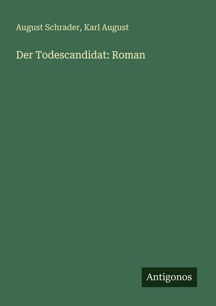 Produktbild: Der Todescandidat: Roman