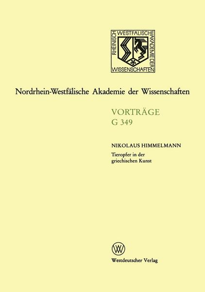 Produktbild: Tieropfer in der griechischen Kunst