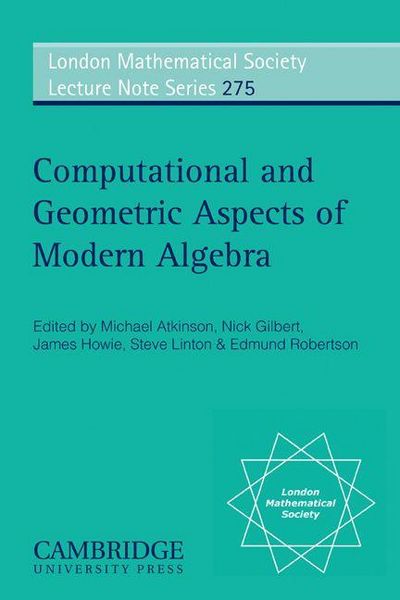 Produktbild: Computational and Geometric Aspects of Modern Algebra