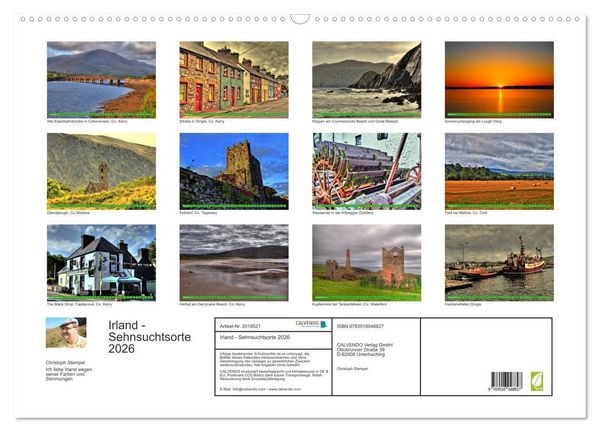 Produktbild: Irland - Sehnsuchtsorte 2026 (Wandkalender 2026 DIN A2 quer), CALVENDO Monatskalender