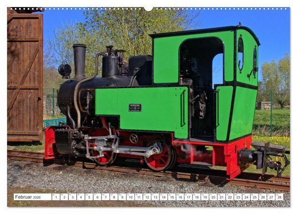 Produktbild: De L&uuml;tt Kaffeebrenner &ndash; Impressionen einer Mecklenburger Kleinbahn (hochwertiger Premium Wandkalender 2026 DIN A2 quer), Kunstdruck in Hochglanz