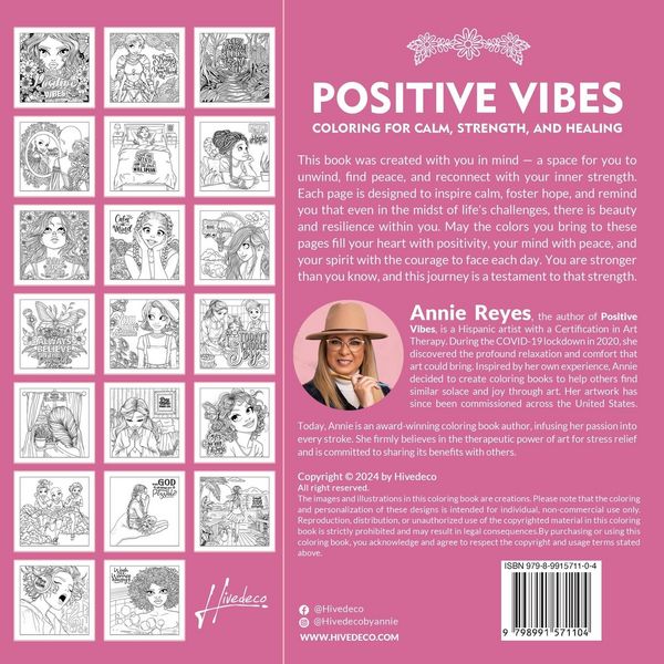 Produktbild: Positive Vibes. Coloring for Calm, Strength, and Healing