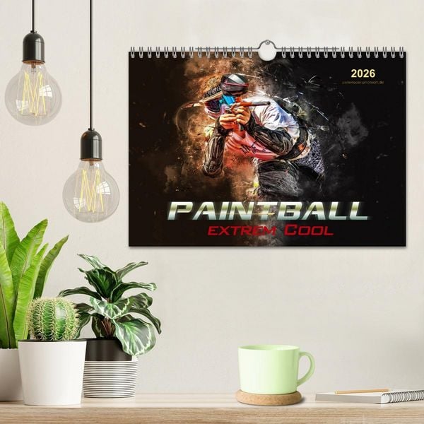 Produktbild: Paintball - extrem cool (Wandkalender 2026 DIN A4 quer), CALVENDO Monatskalender