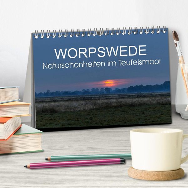 Produktbild: Worpswede - Natursch&ouml;nheiten im Teufelsmoor (Tischkalender 2026 DIN A5 quer), CALVENDO Monatskalender
