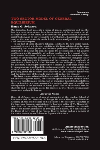 Produktbild: Two-Sector Model of General Equilibrium