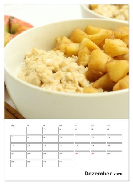Produktbild: S&uuml;&szlig;e Haferflocken mit Obst (Wandkalender 2026 DIN A4 hoch), CALVENDO Monatskalender