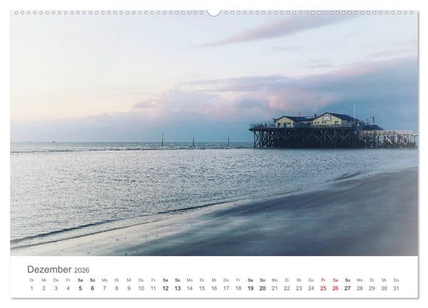 Produktbild: Nordfriesland (hochwertiger Premium Wandkalender 2026 DIN A2 quer), Kunstdruck in Hochglanz