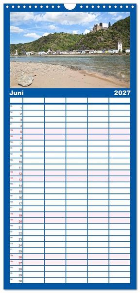 Produktbild: Familienplaner 2027 - Welterbe - Kultur und Natur in Deutschland mit 5 Spalten (Wandkalender, 21 x 45 cm) CALVENDO