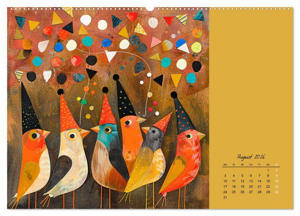Produktbild: Wenn Tiere feiern (Wandkalender 2026 DIN A2 quer), CALVENDO Monatskalender