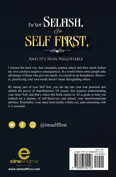 Produktbild: I'm Not Selfish, I'm Self First, And It's Non-Negotiable