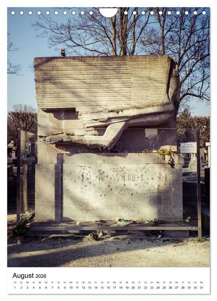 Produktbild: Le Cimeti&egrave;re du P&egrave;re-Lachaise in Paris (Wandkalender 2026 DIN A4 hoch), CALVENDO Monatskalender