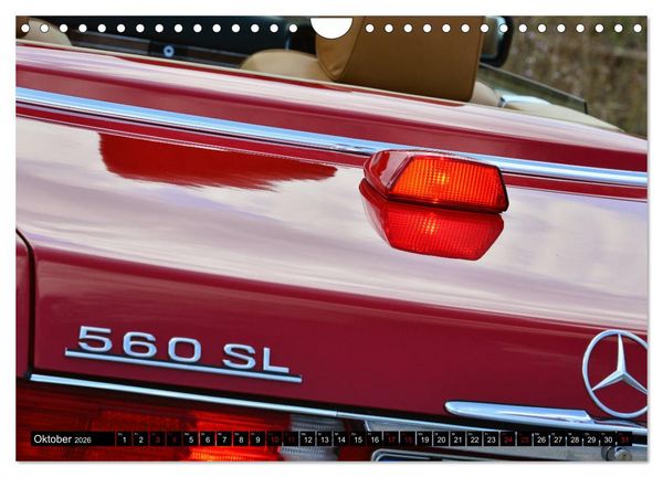 Produktbild: Ein Stern f&uuml;r Amerika - Mercedes Benz 560 SL (Wandkalender 2026 DIN A4 quer), CALVENDO Monatskalender