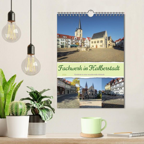 Produktbild: Fachwerk in Halberstadt (Wandkalender 2026 DIN A4 hoch), CALVENDO Monatskalender